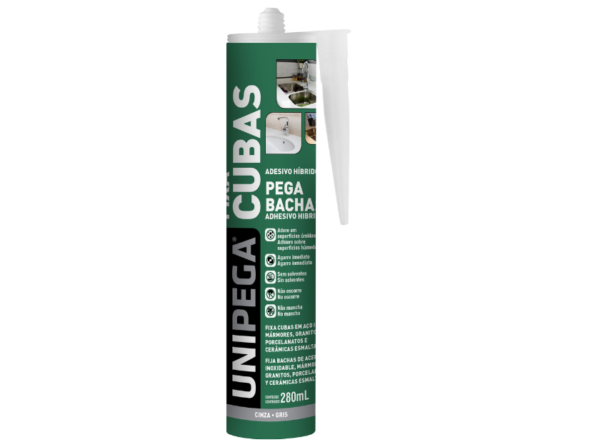 Adhesivo Fija Depósitos 280ml Gris-unipega