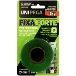 Cinta Fuerte Fija Transparente De Doble Cara De 24 Mm X 2 M -unipega