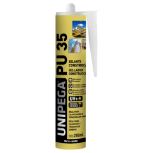 Sellador PU 35 Construccion Negro 280mlunipega